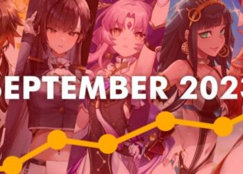 Top 5 ยอดเติมสูงสุดของเกมมือถือสไตล์ Anime RPG เดือนกันยายน 2023