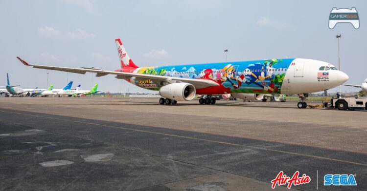 AirAsia คอลแลป SEGA และ ATLUS กับเครื่องบินลาย Sonic และ Persona 5