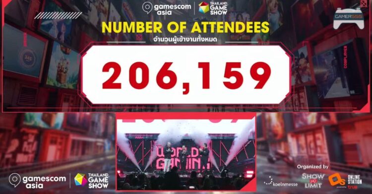 gamescom asia x Thailand Game Show ทุบสถิติผู้เข้าร่วมงาน 206,159 คน Clair Obscur Expedition 33 คว้ารางวัล Game of the Year 2025